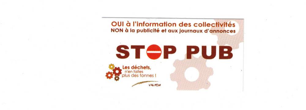 Nouveaux autocollants régionaux STOP PUB — Chaumont-Gistoux